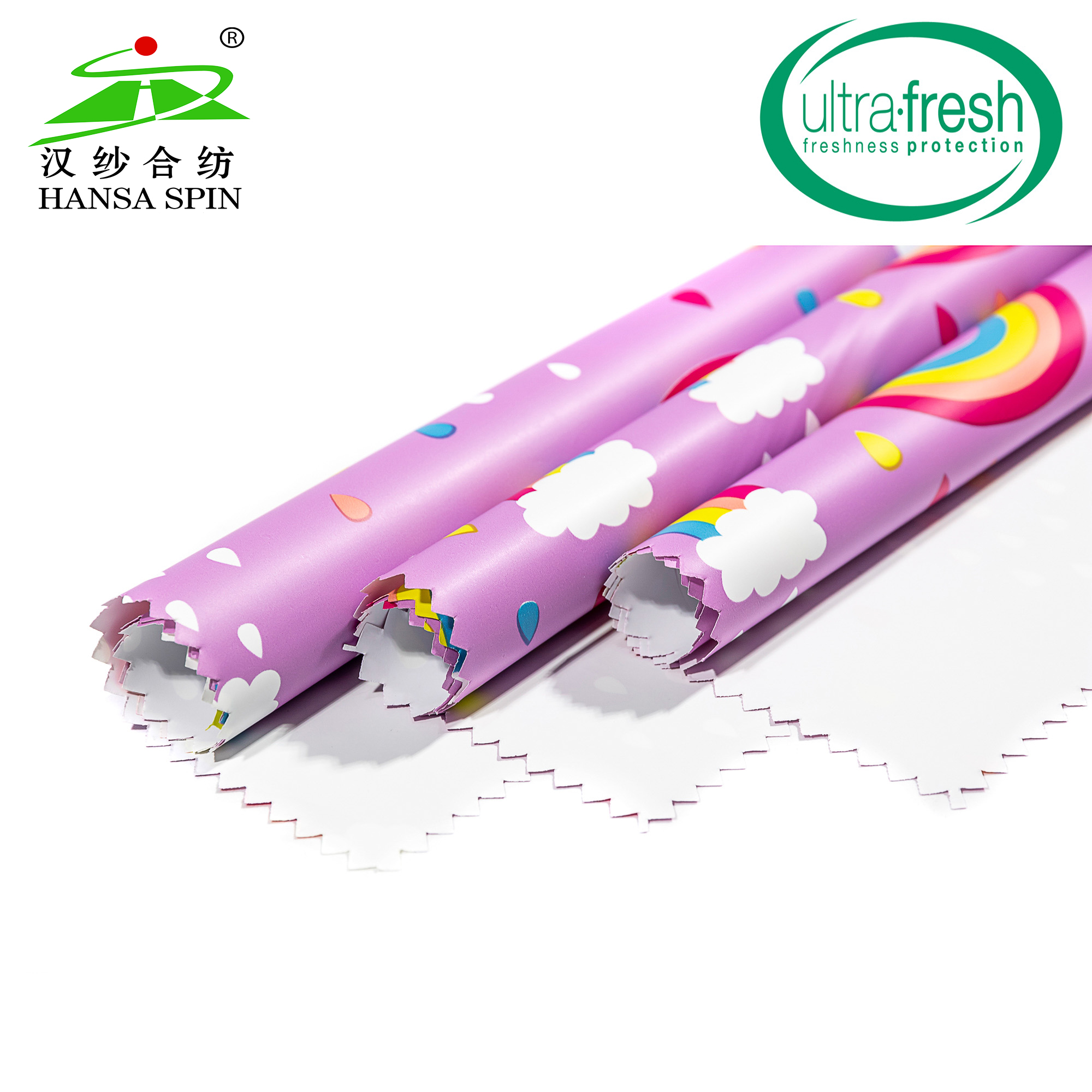 Pasokan Pabrik Waterproof Rainbow Printing TPU Film untuk Jas Hujan