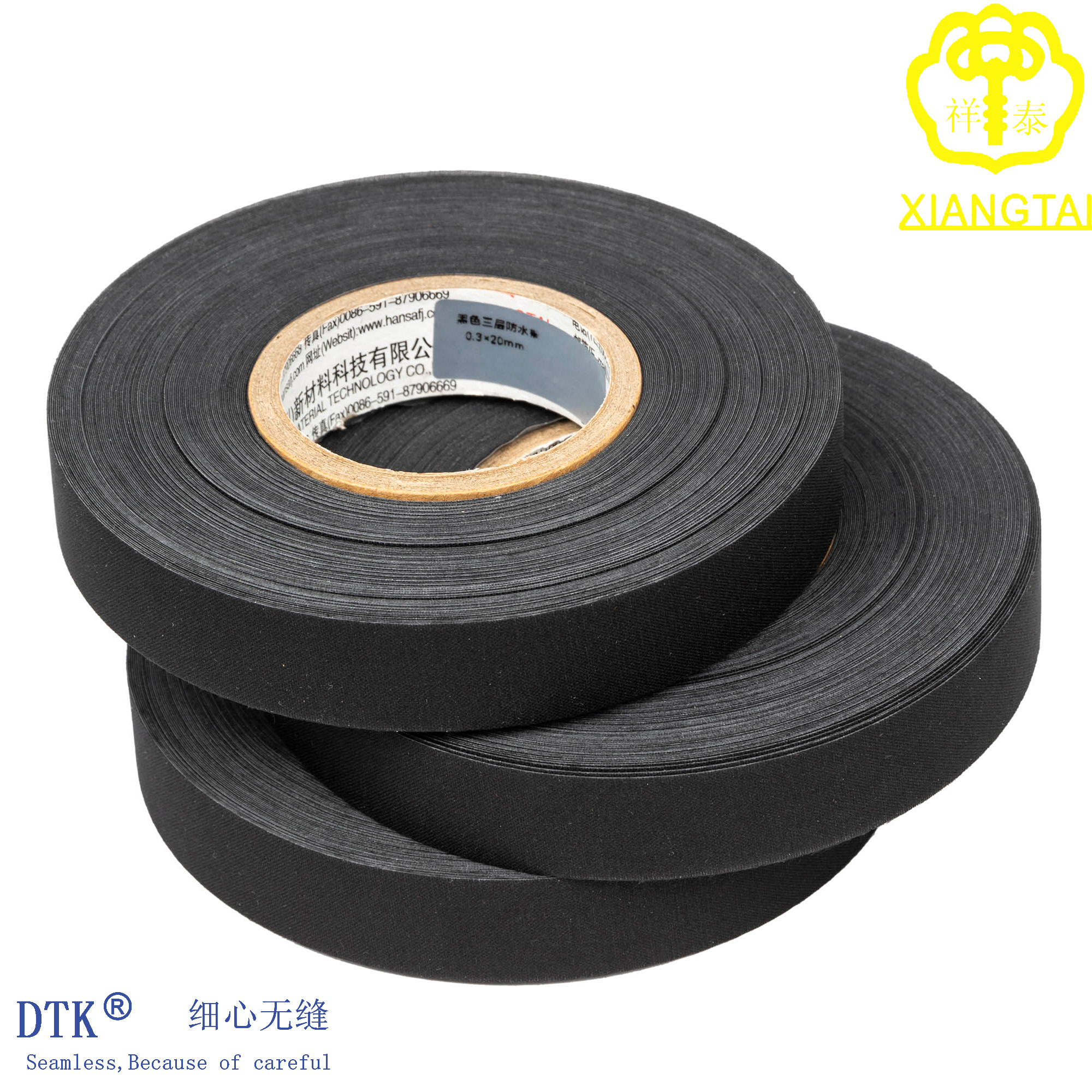 High Quality High Stretch Black 3-ply Hot Air Seam Sealing Tape untuk Jaket