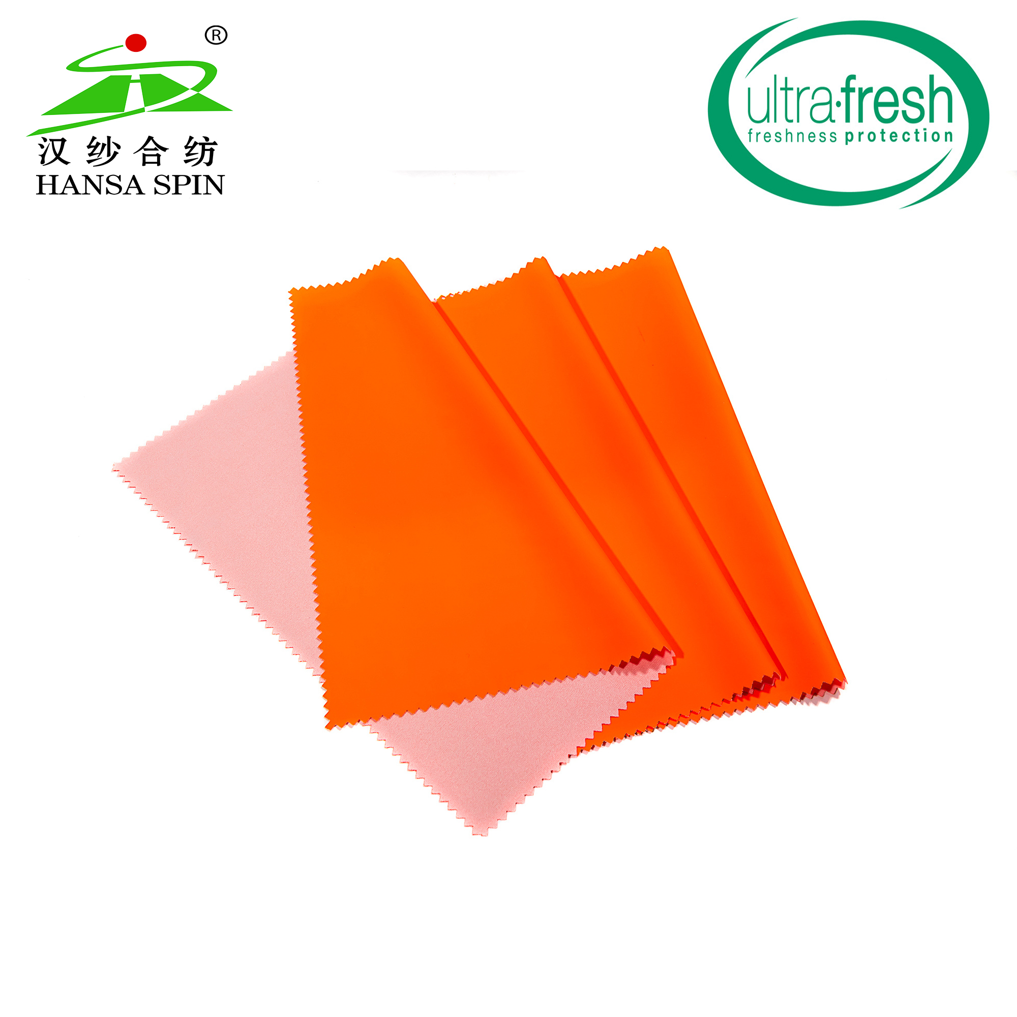 Fluorescent Orange Flame Retardant PU Coated Fabric Visibilitas Tinggi Kulit PU